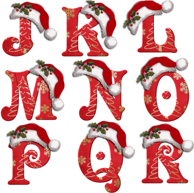 Free Printable Christmas Alphabet Letters (400x400)