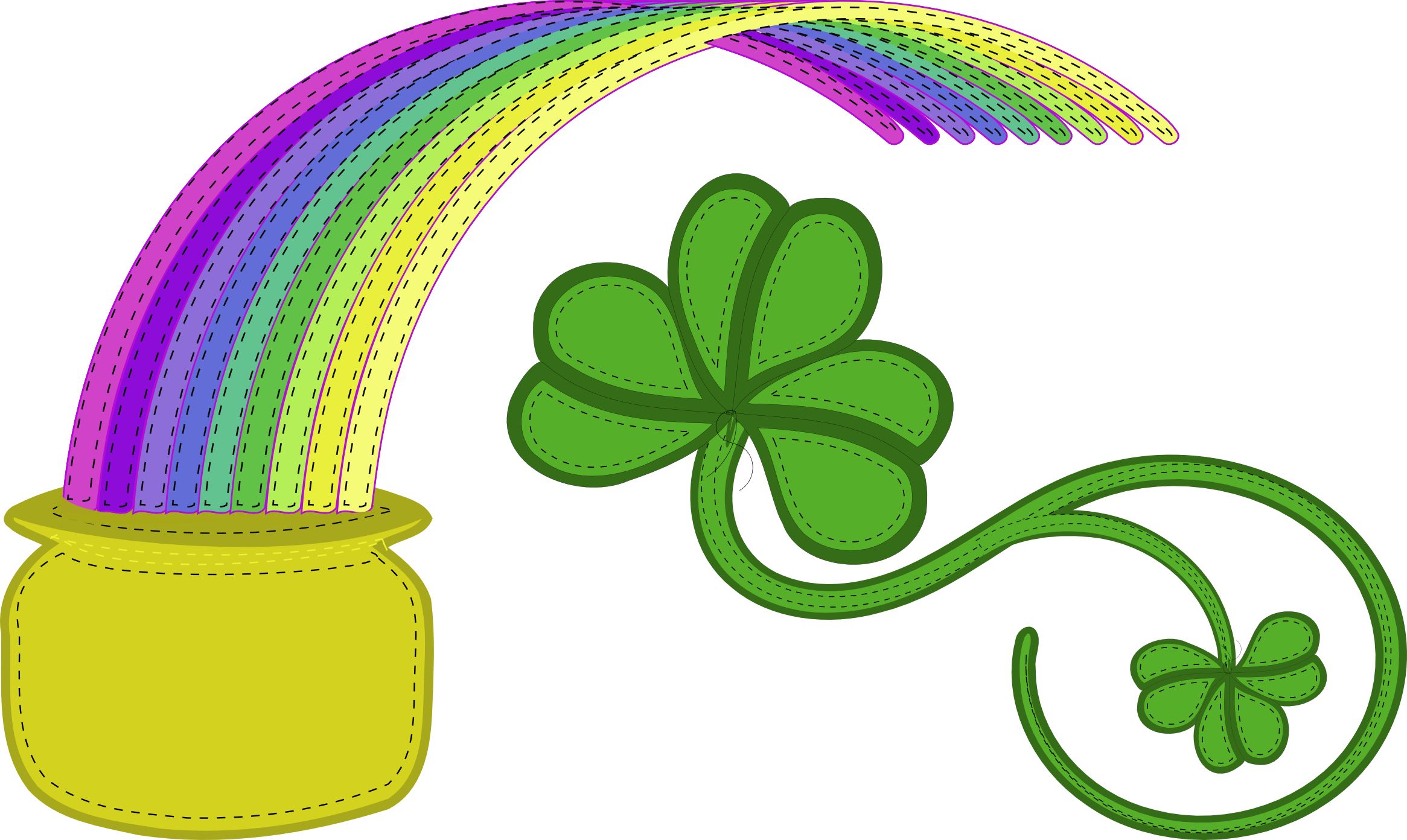 Happy St Patricks Day Clip Art Images Pictures - Free Clip Art St Patricks Day (2331x1392)