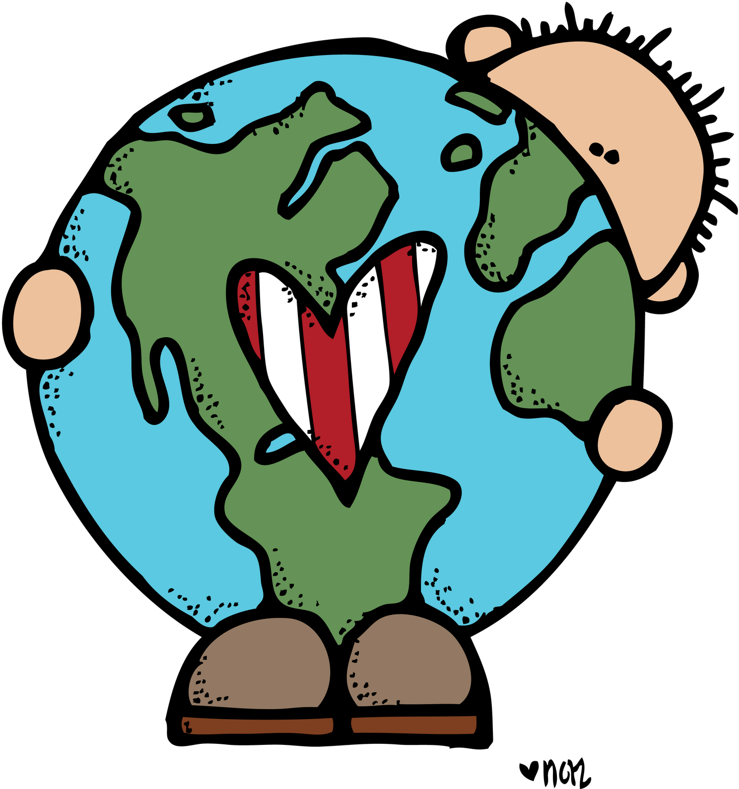Melonheadz Earth Day Clipart - Earth Day Clipart (1522x1600)