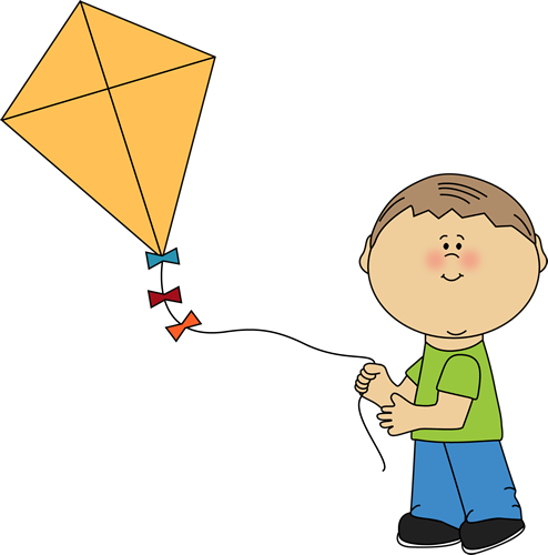 Lets Go Fly A Kite March Wind And Kite Flying - Boy Flying A Kite (494x500)