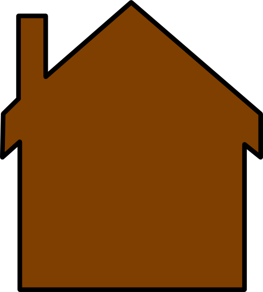 Plain Gingerbread House Clip Art (540x599)