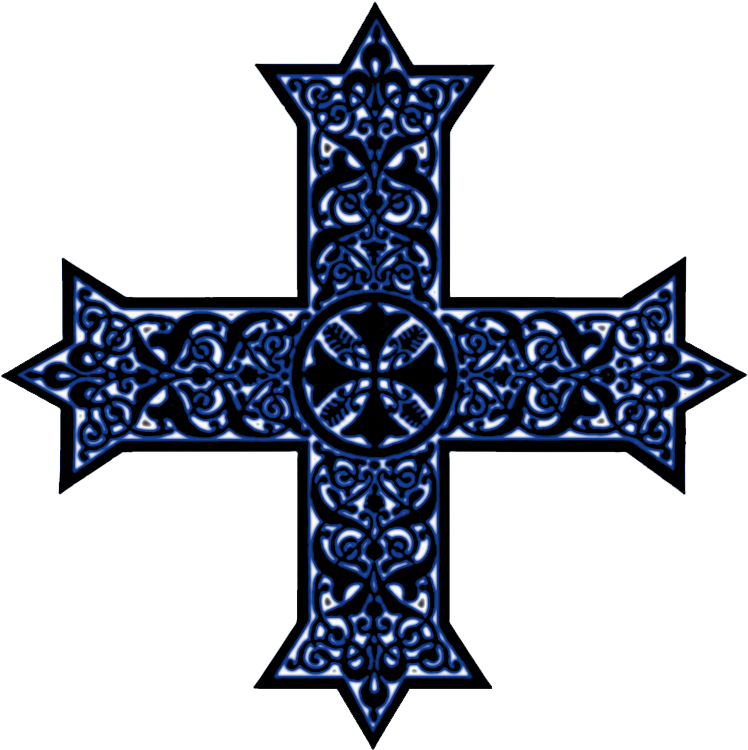 Coptic Crosses In Black, White And Color Combinations - Coptic Cross (770x770)