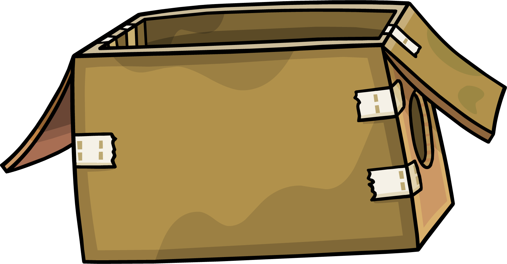 Costume Clipart Box - Club Penguin Box Costume (1748x910)