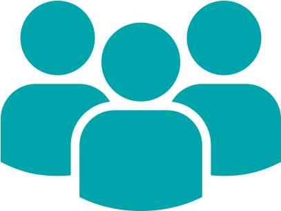 Multiple Art & Media Portal Users - Three People Clipart (500x500)