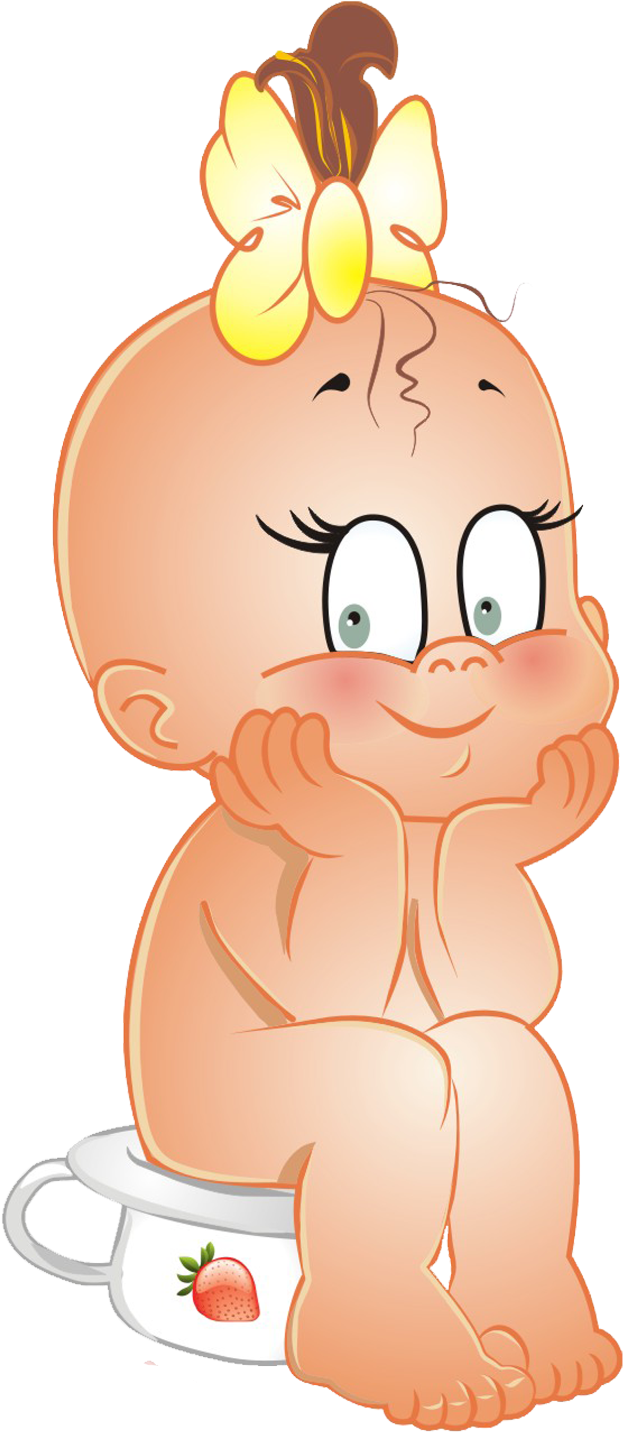 Photos Of Cartoon Baby Clip Art Medium Size - Cartoon Baby Girl (1356x2952)