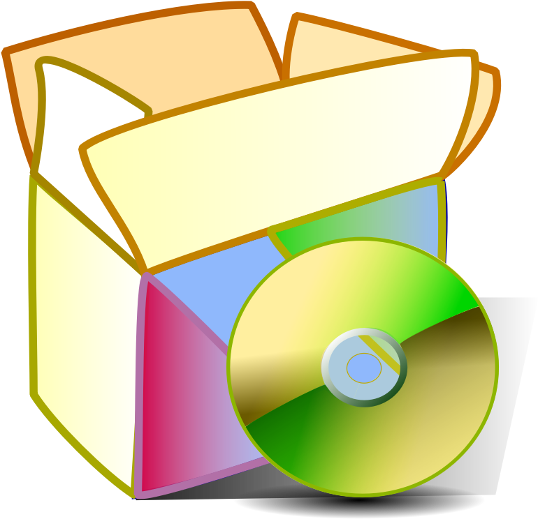 Package Box With Cd Dvd - Colorful Open Box (800x800)