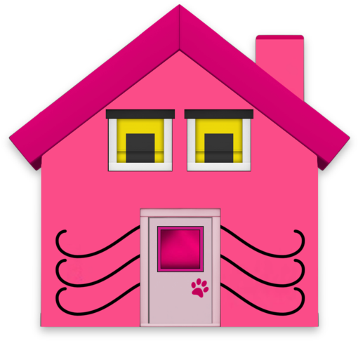 Pink Panther House By Mferis - Home Pink Icon Png (600x600)