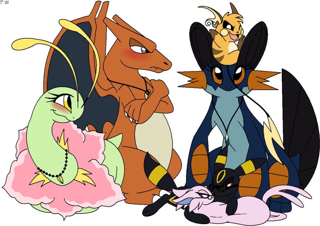 Faith's Pokemon Team By Faith-wolff - Pikachu And Raichu Mating (1057x756)