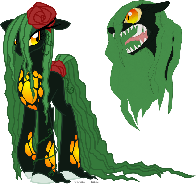 The Bridge Biollante Concept By Faith Wolff - Mlp Plant Pony Oc (838x801)