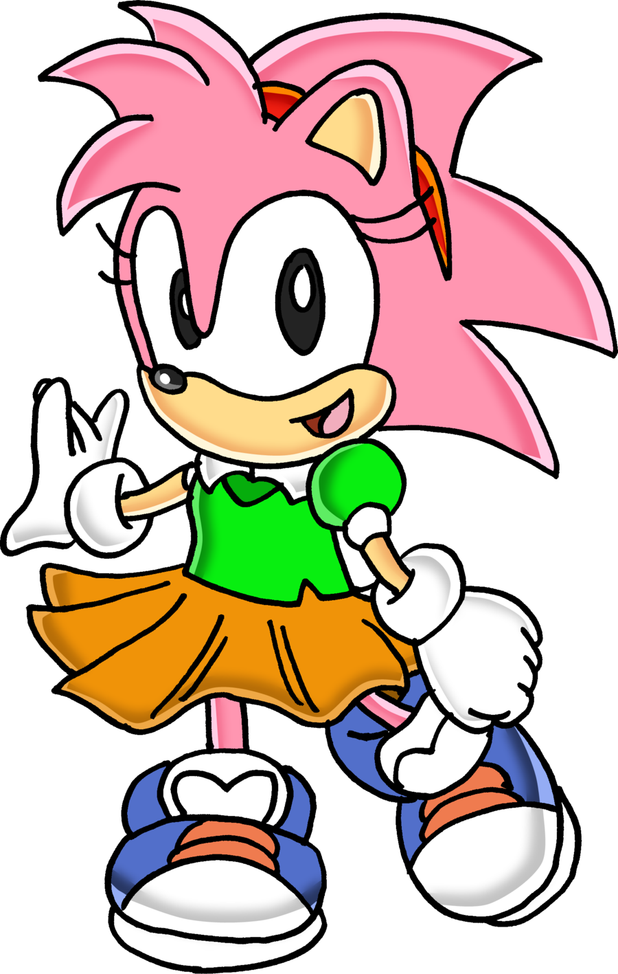 Classic Amy Rose By Tails19950-d4dfjki - Classic Amy From Sonic (900x1417)