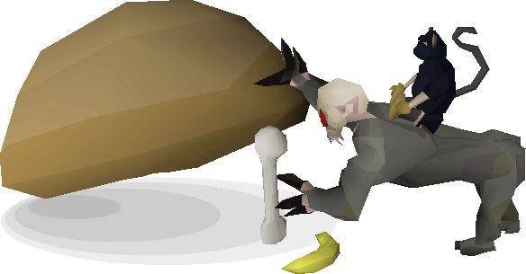Maniacal Monkey Hunting - Osrs Monkey On Back (584x305)