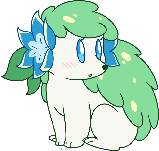 Aroma Shaymin Pokesona By Faith Wolff - Cartoon (670x654)