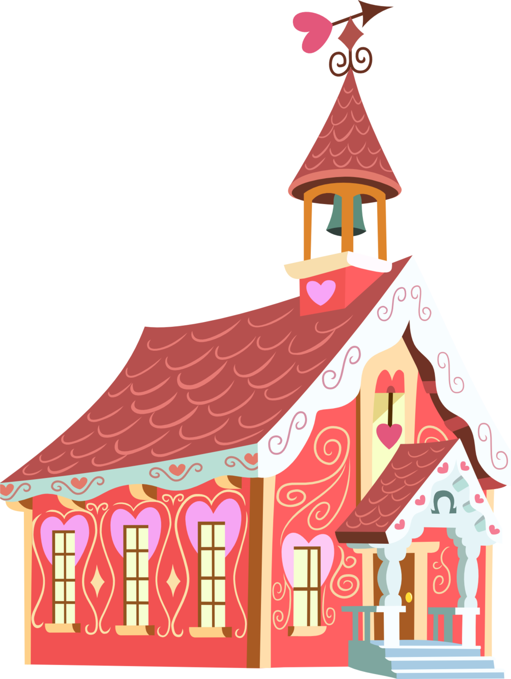 School House Vector By Comeha School House Vector By - My Little Pony: School Spirit! [book] (1024x1361)