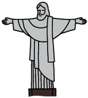 Christ The Redeemer - Christ The Redeemer Drawing Easy (356x399)