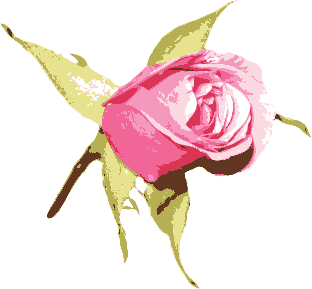 Floral Flower Nature Plant Rose Png Image - Baby-rosa Puppen-babyparty-einladung Postkarte (1280x1186)