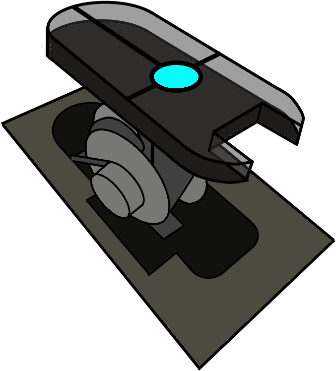 Aperture Science Aerial Faith Plate By Pseudospeed - Gadget (704x800)