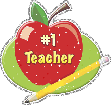 Free Teacher Apple Png - Number 1 Teacher Apple (363x343)