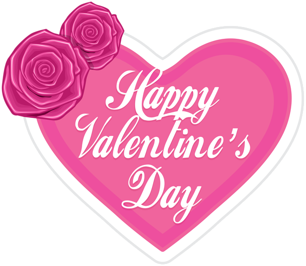 Valentine's Day Clipart Valentine Rose Heart - Happy Valentines Day Son (600x521)