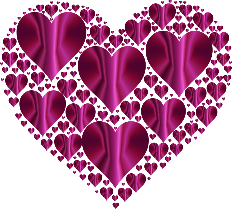 Pink Hearts Pictures 10, - Background Images For Heart (800x720)