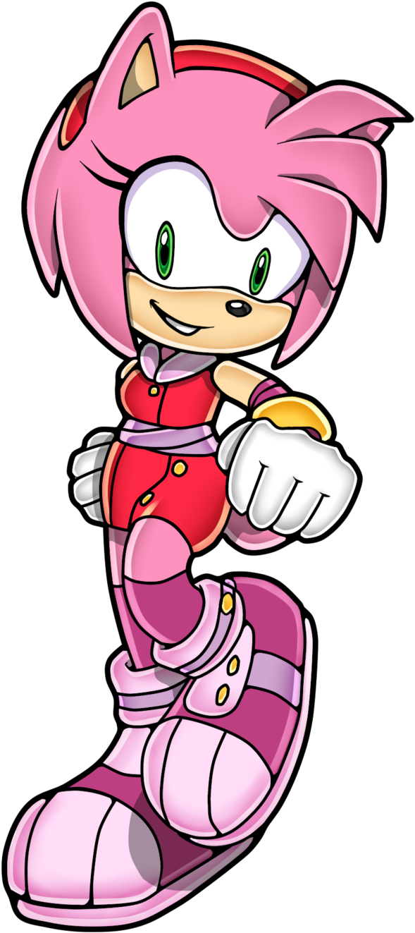 Amy Rose Boom Sonic Channel By Fivey - Sonic The Hedgehog (600x1335)