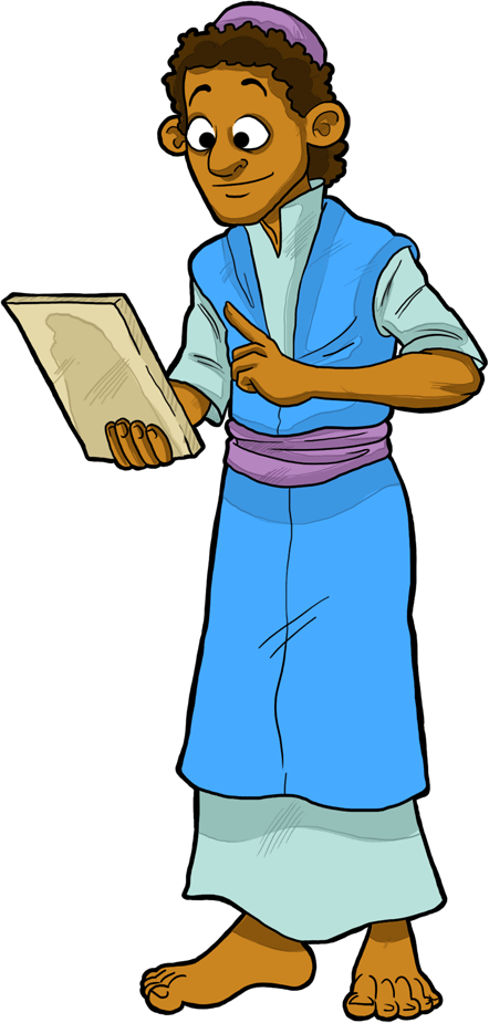 "god Gave Daniel And His Friends The Wisdom And Ability - Daniel De La Biblia Dibujo A Color (442x925)