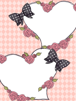 Heart Couple With Roses Frame By Thekarinaz On Deviantart - Couple Photo Frame Heart (320x426)