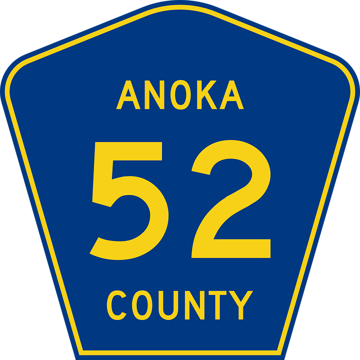 Road Number 1 Clipart - County Road Sign Blue (720x720)