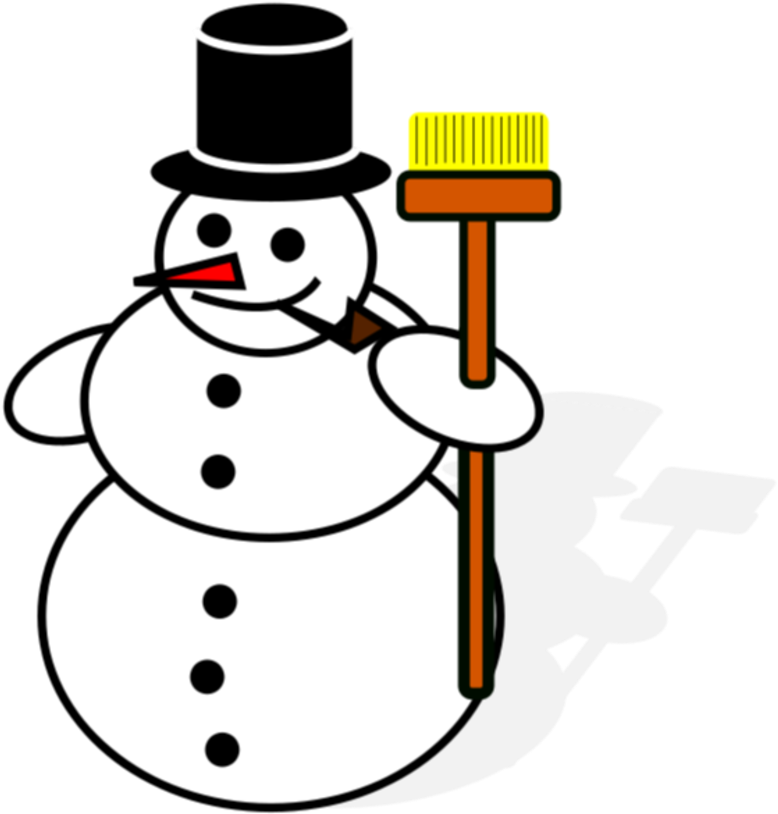 Weather Related Closing Or Delay - Snowman Drawing (800x833)