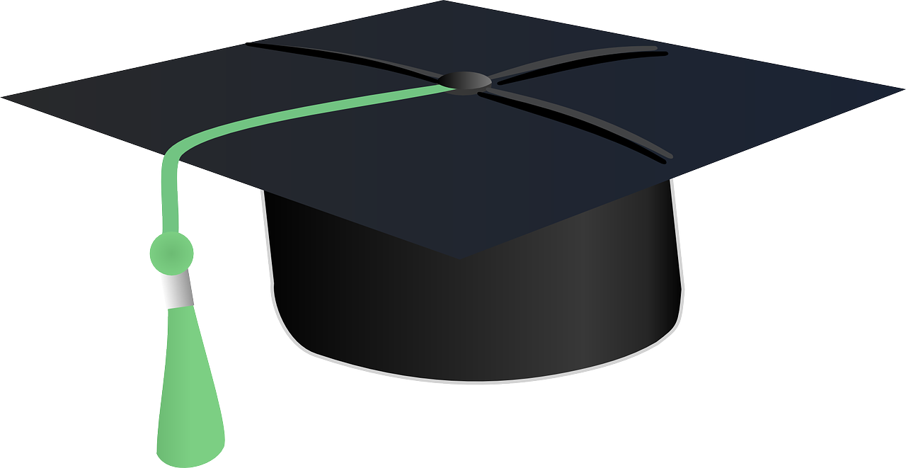 Graduate-148980 - Graduation Cap Green Tassel (2400x2400)