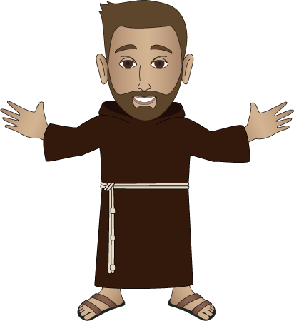 Franciscan Friars Clip Art - Franciscan Clipart (412x450)