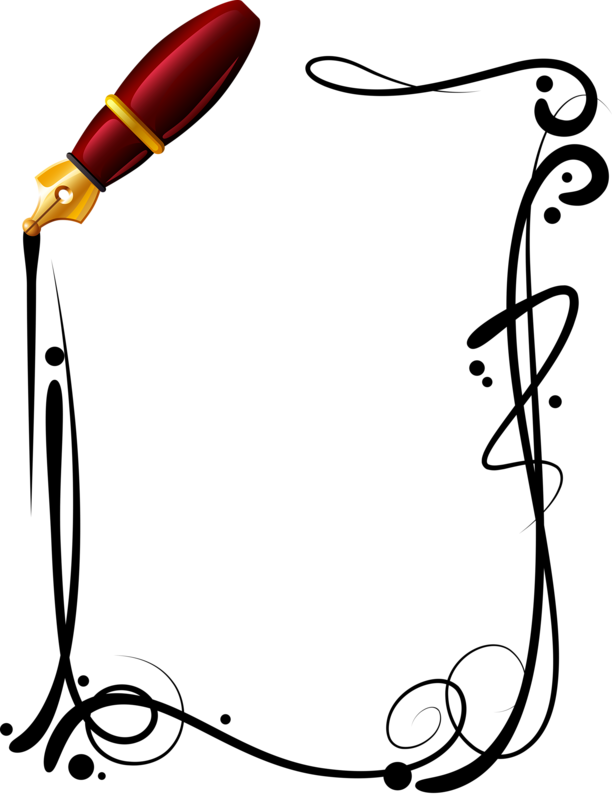 Фото, Автор Soloveika На Яндекс - Pen Border Clip Art (612x800)