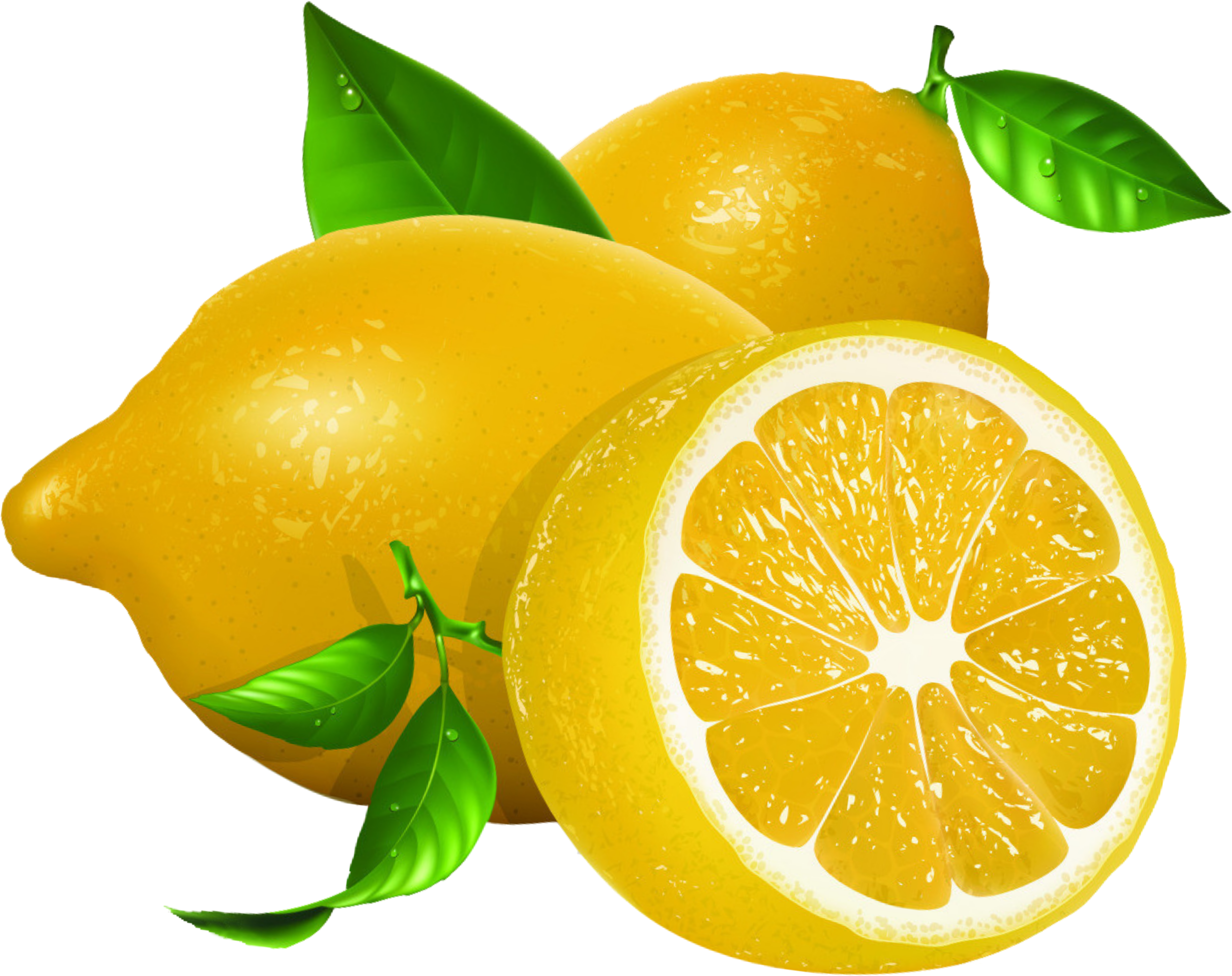Lemon Euclidean Vector Clip Art - Transparent Background Lemon Clipart (3992x3397)