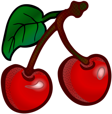 63 Cereja Clipart Grátis - Cherries Clipart (491x500)
