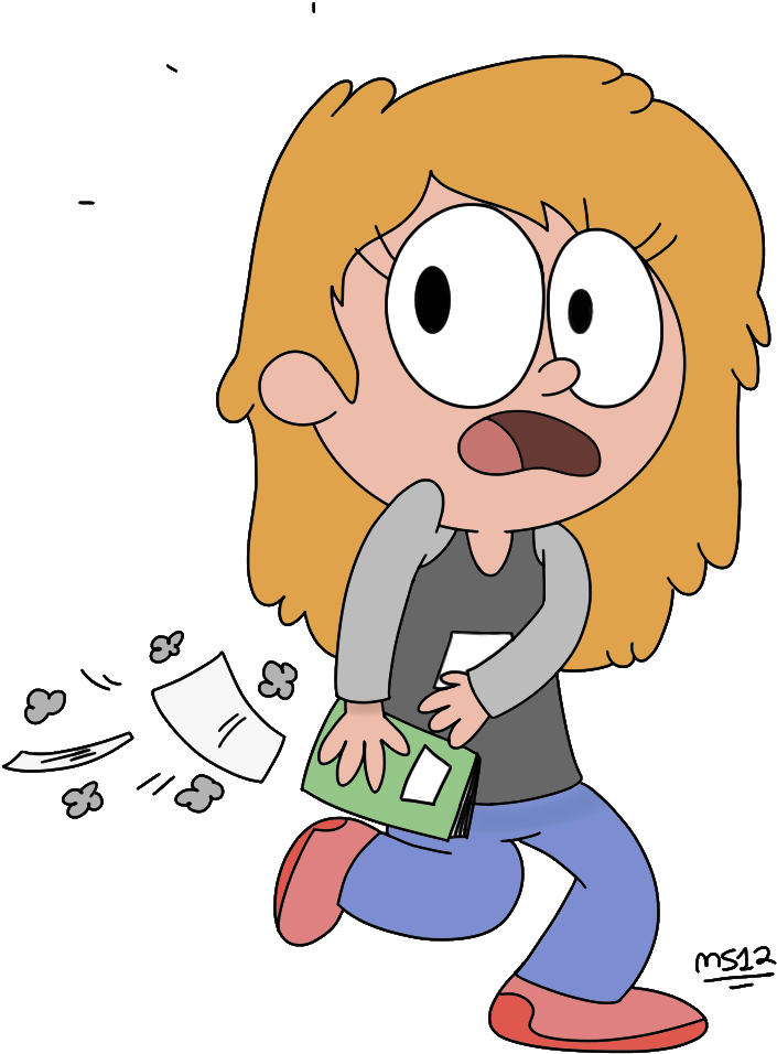 Late For Class By Mistersomeone12 - Cartoon (720x974)