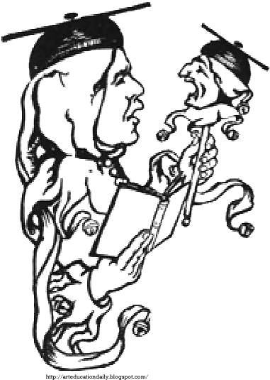 Court Jester Wearing Graduate Cap - Cartoon (395x542)