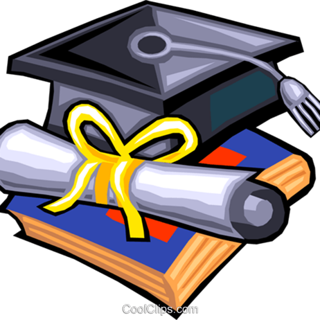 Diploma Clipart Graduation Hat And Diploma Royalty - Graduation Cap And Diploma Clip (1024x1024)