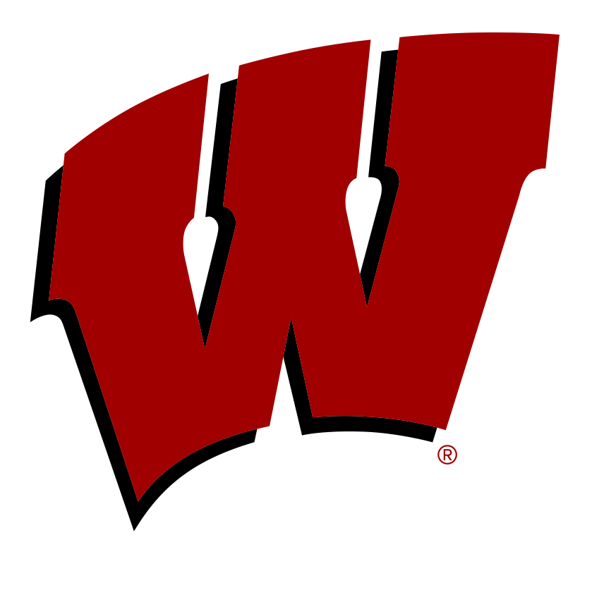 The Wisconsin Swimming And Diving Program And Head - University Of Wisconsin Logo (838x862)