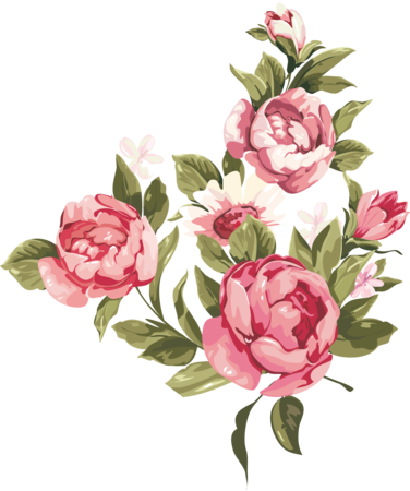 Pink Rose Clipart The Holocaust - Blessingway Invitations (376x450)