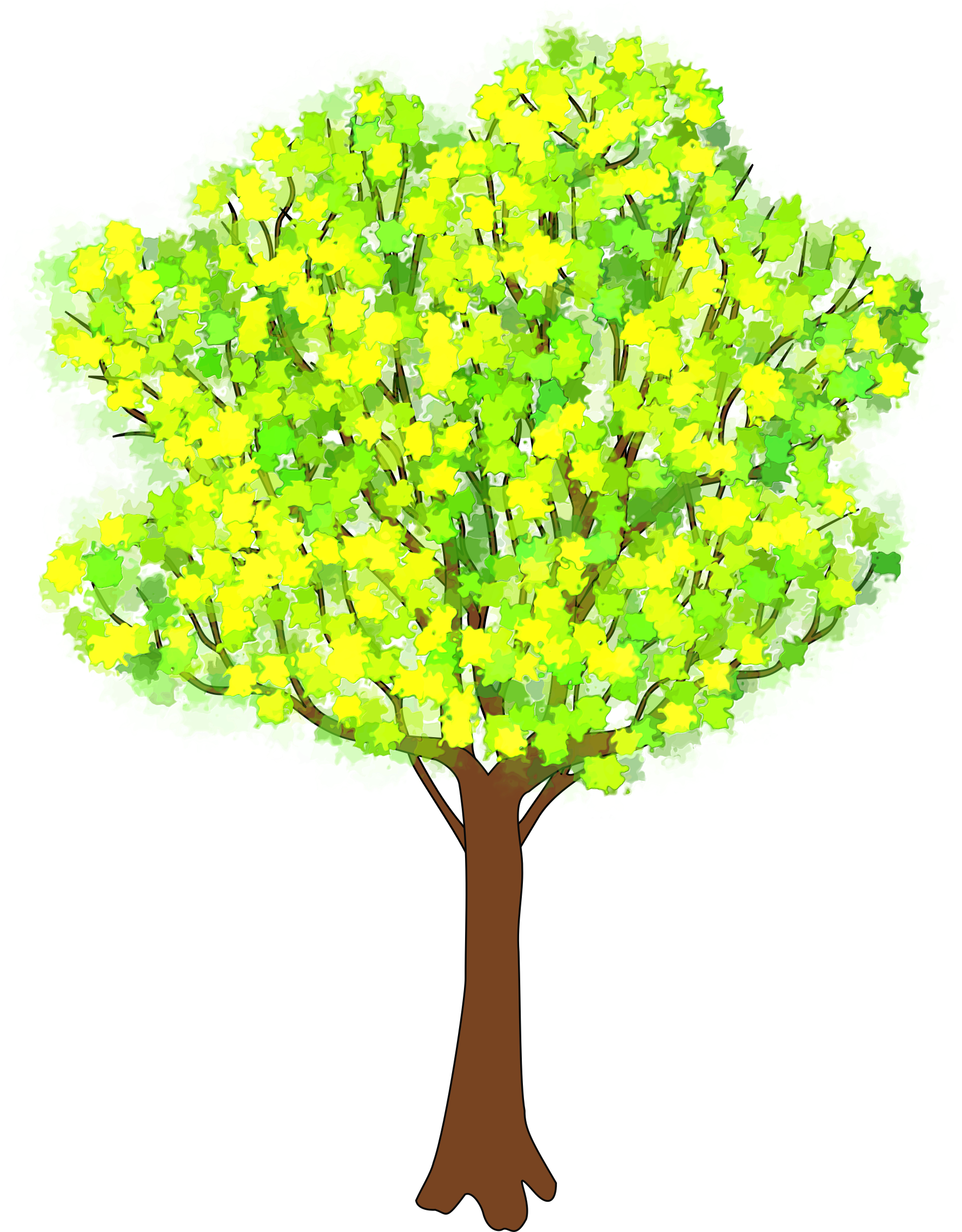 Spring Trees Cliparts - Spring Tree Clip Art (2082x2400)