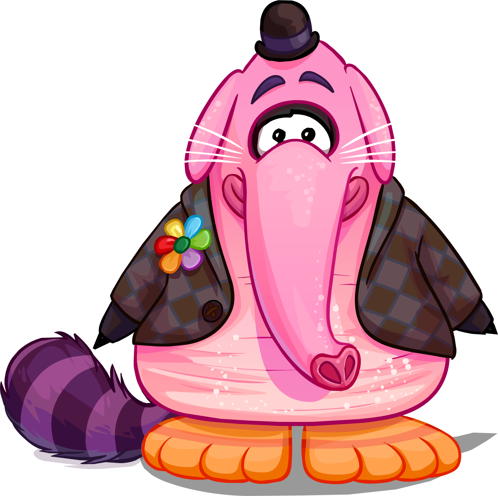 Bing Bong Outfit Player Card - Inside Out Club Penguin (1695x1690)