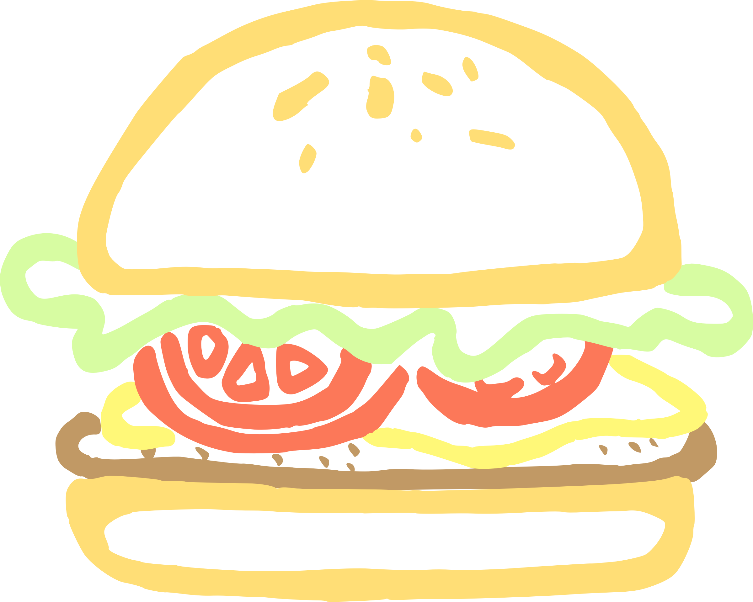 Big Image - Burger Clip Art Png (2400x1920)