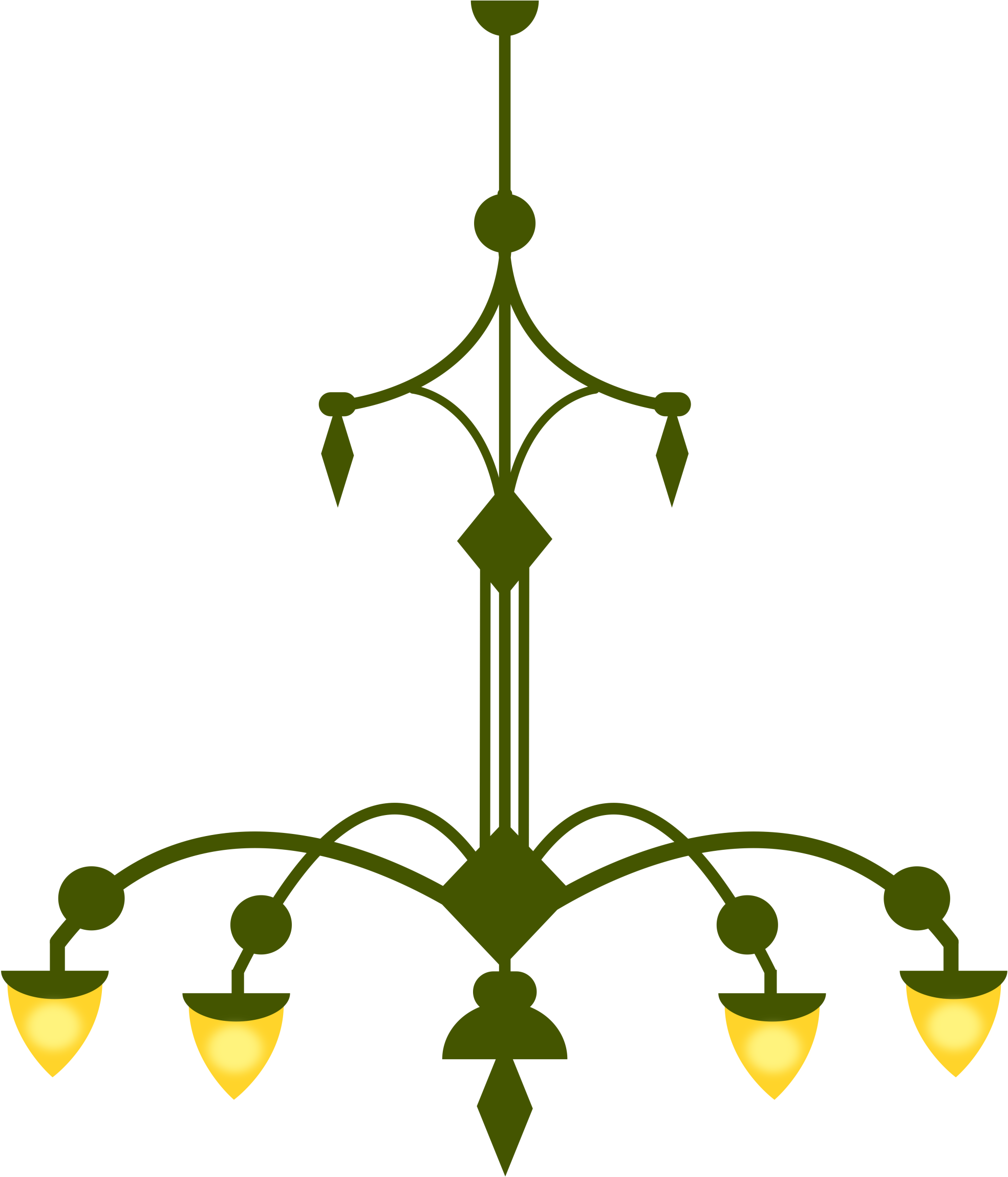 Big Image - Clip Art Chandelier (2400x2400)