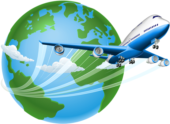 Air Trave Png Clipart - Domestic And International Flights (600x454)