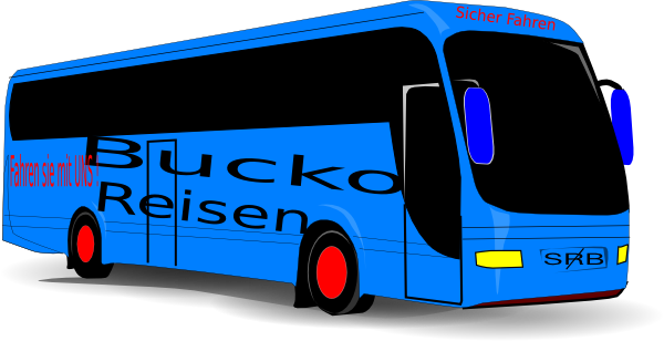 Tour Bus Clip Art (600x308)