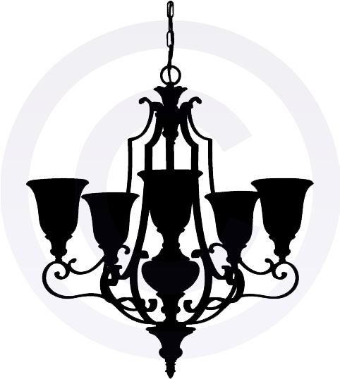 Cartoon Furniture Drawings - Murray Feiss F2503/5 Kelham Hall 5 Light 1 Tier Chandelier (537x537)