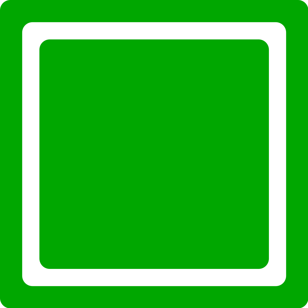 Bright Green Checkbox-unchecked - Clip Art (1024x1024)