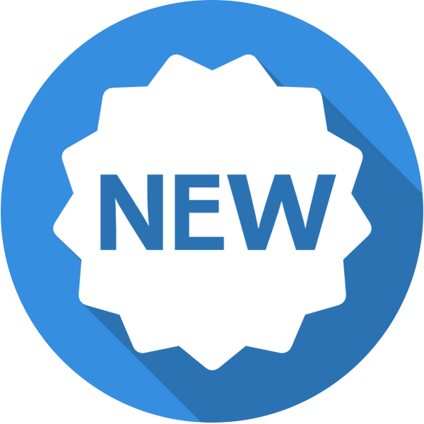 New Features And Updates Released - New Icon White Png (600x600)
