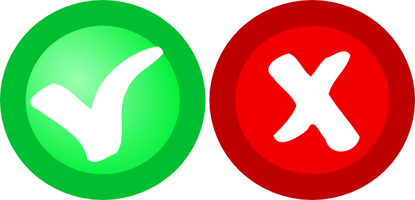 Red Green Ok Not Ok Icons Clip Art At Clker - Logo Nok - Full Size PNG ...