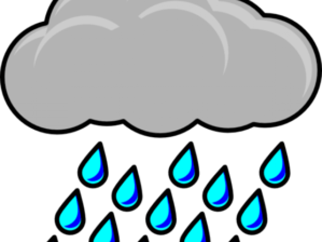 Rain Clipart Rainny - Rain Cloud Clipart Png (640x480)