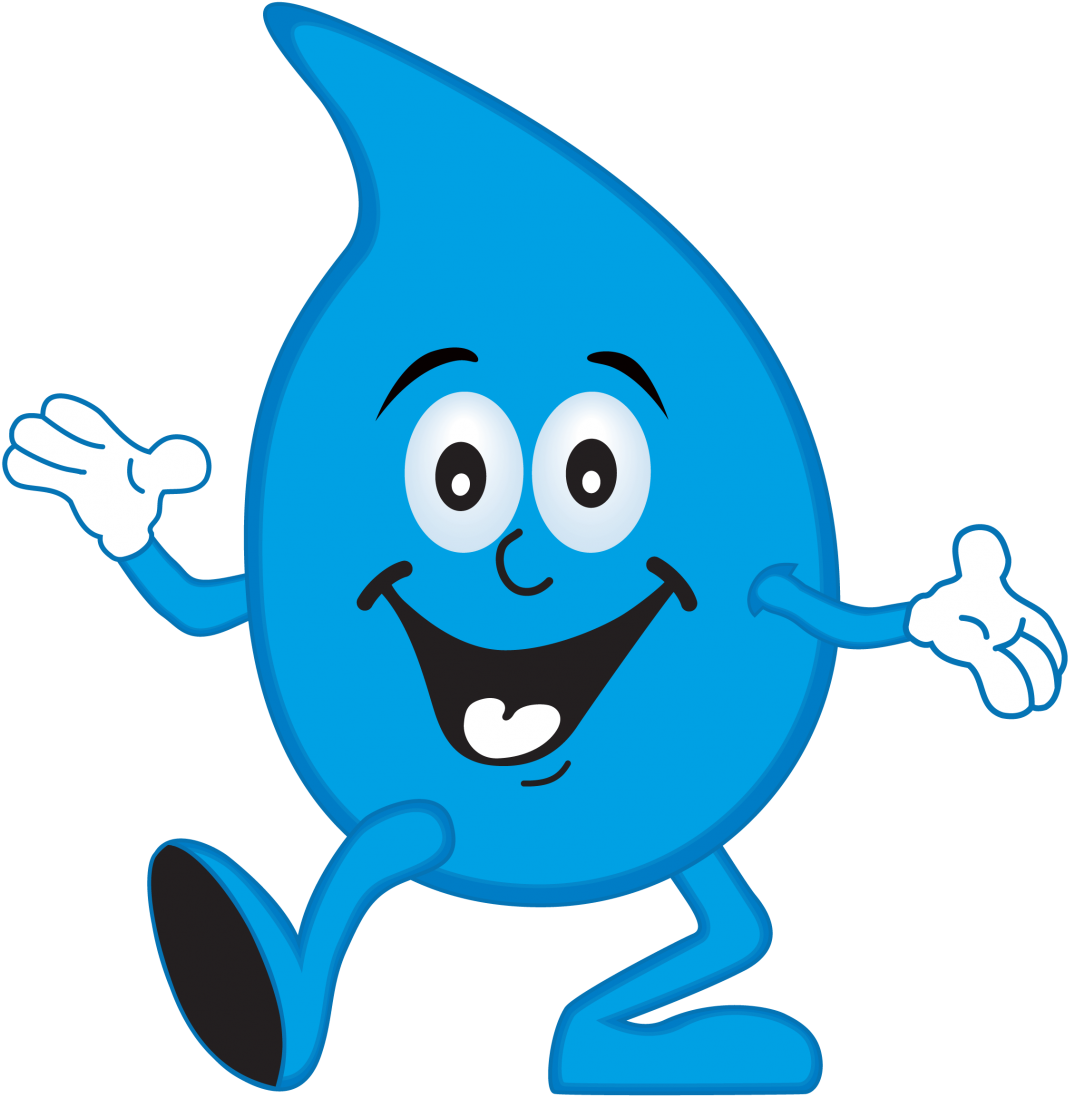 Rain Drops Clip Art - Cartoon Raindrops With Faces (1093x1200)